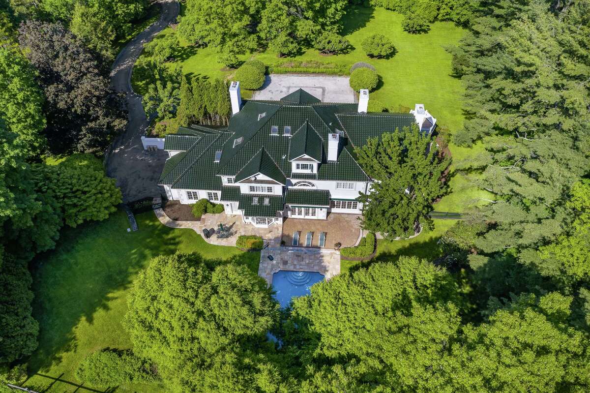 Greenwich home with two mahogany libraries listed for 5.25M