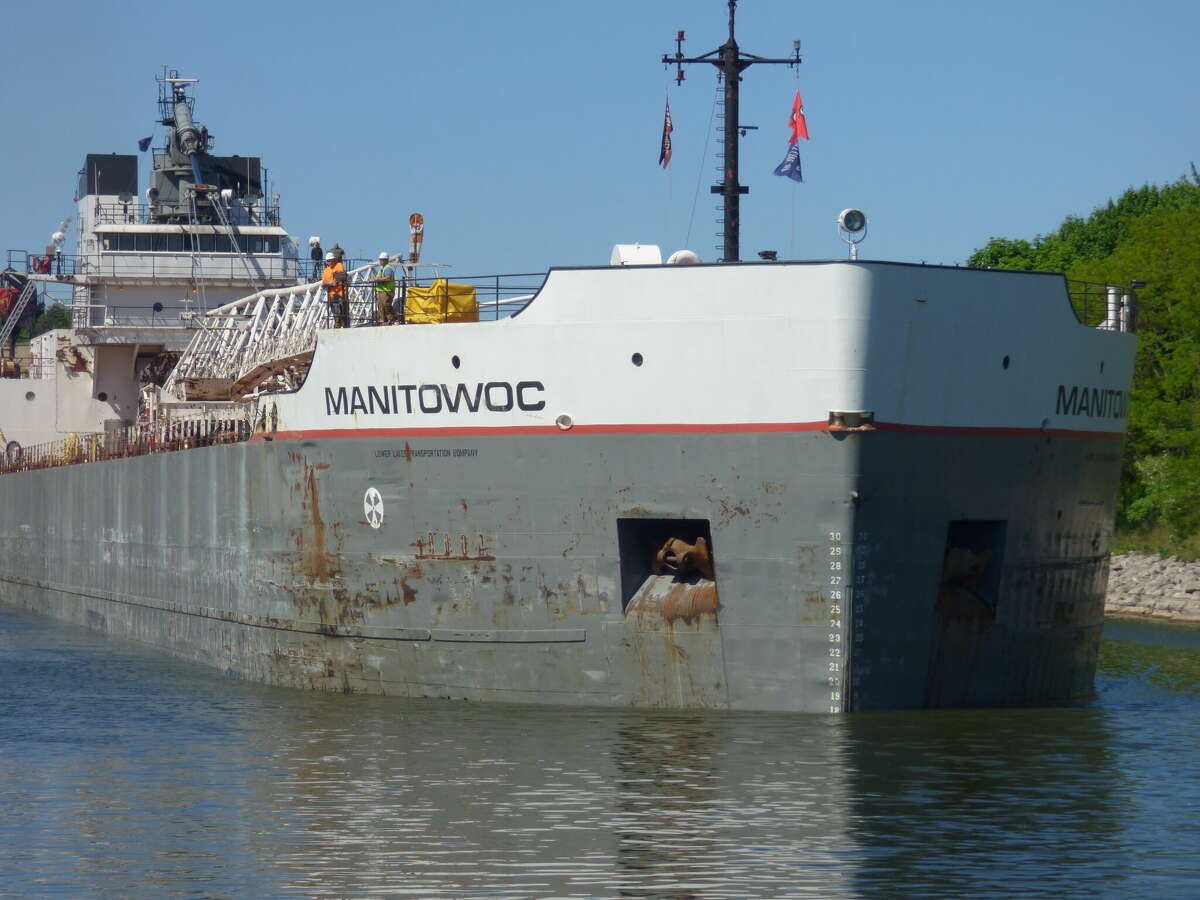 Great Lakes freighter arrives in Manistee waters Great Lakes freighter arrives in Manistee waters