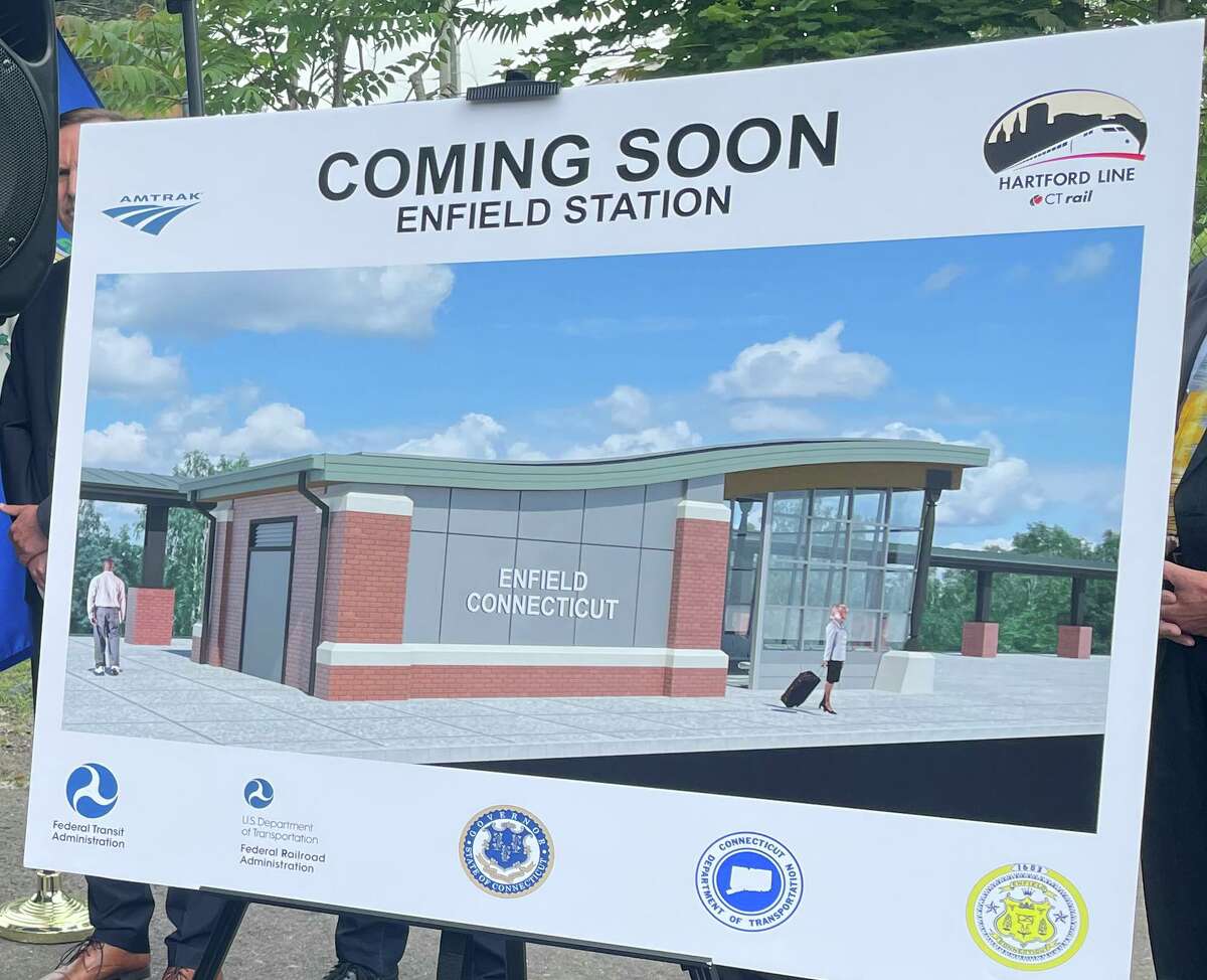 A new train station will be built in Enfield using federal grant money and state bonding. The train station is one of five to be build in the state.
