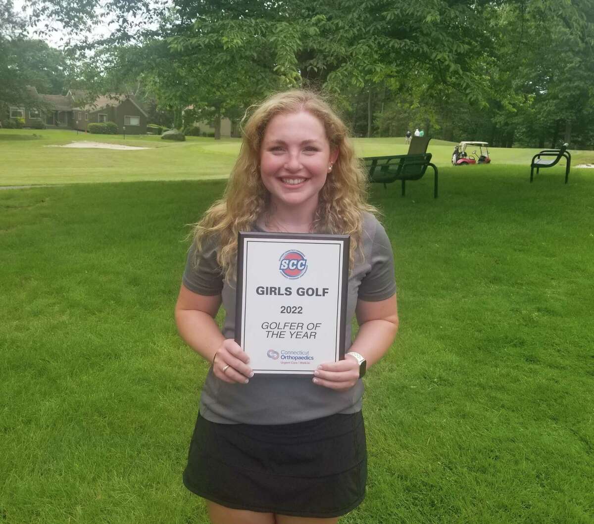 Amity's Ava Gross shot a 78 to earn medalist laurels at the SCC championship meet held at Oronoque Country Club.