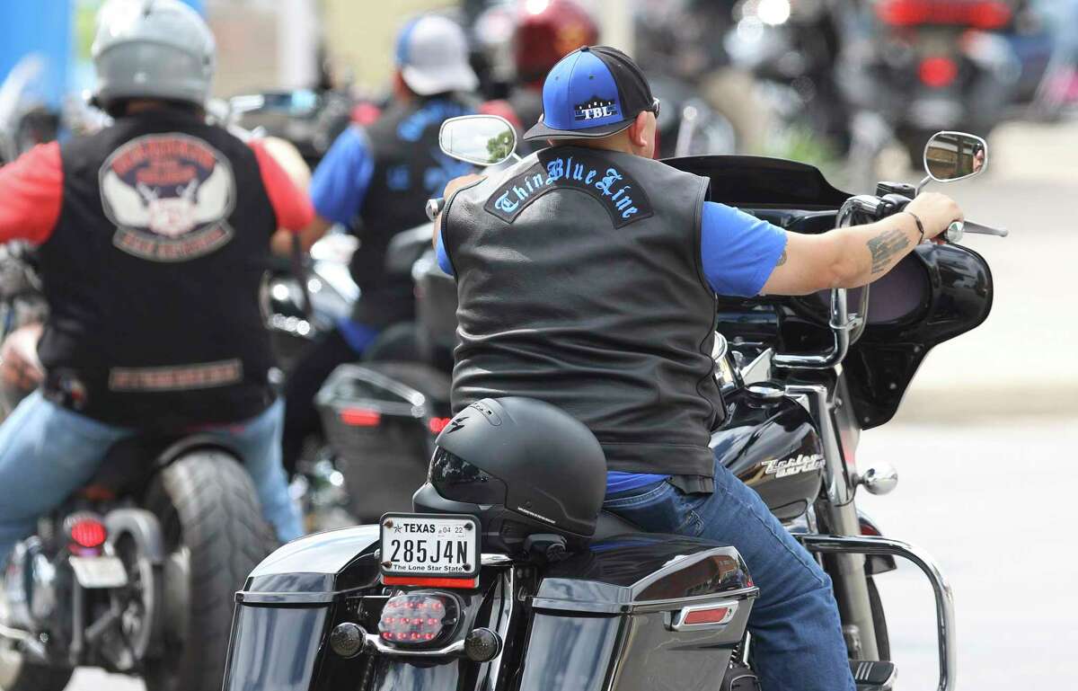 Funerals for children continue in Uvalde as bikers barricade press