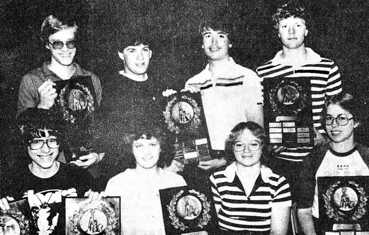 For this week's Tribune Throwback we take a look in the archives from June 1982. Above, Bad Axe High School's top students pose with awards for academic excellence.