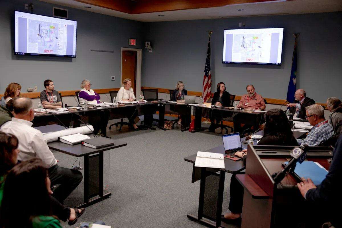 The Killingly board of education meeting in April.