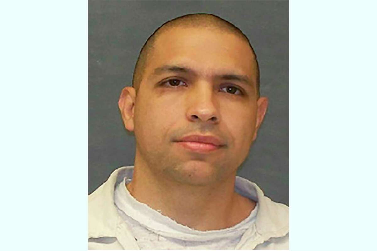 This undated photo provided by the Texas Department of Criminal Justice shows Gonzalo Lopez. Lopez, a convicted murderer on the run since escaping a prison bus after stabbing its driver last month, was shot dead by law enforcement late Thursday, June 2, 2022, after he killed a family of five and stole their truck from a rural weekend cabin, a Texas prison system spokesman said.(Texas Department of Criminal Justice via AP)