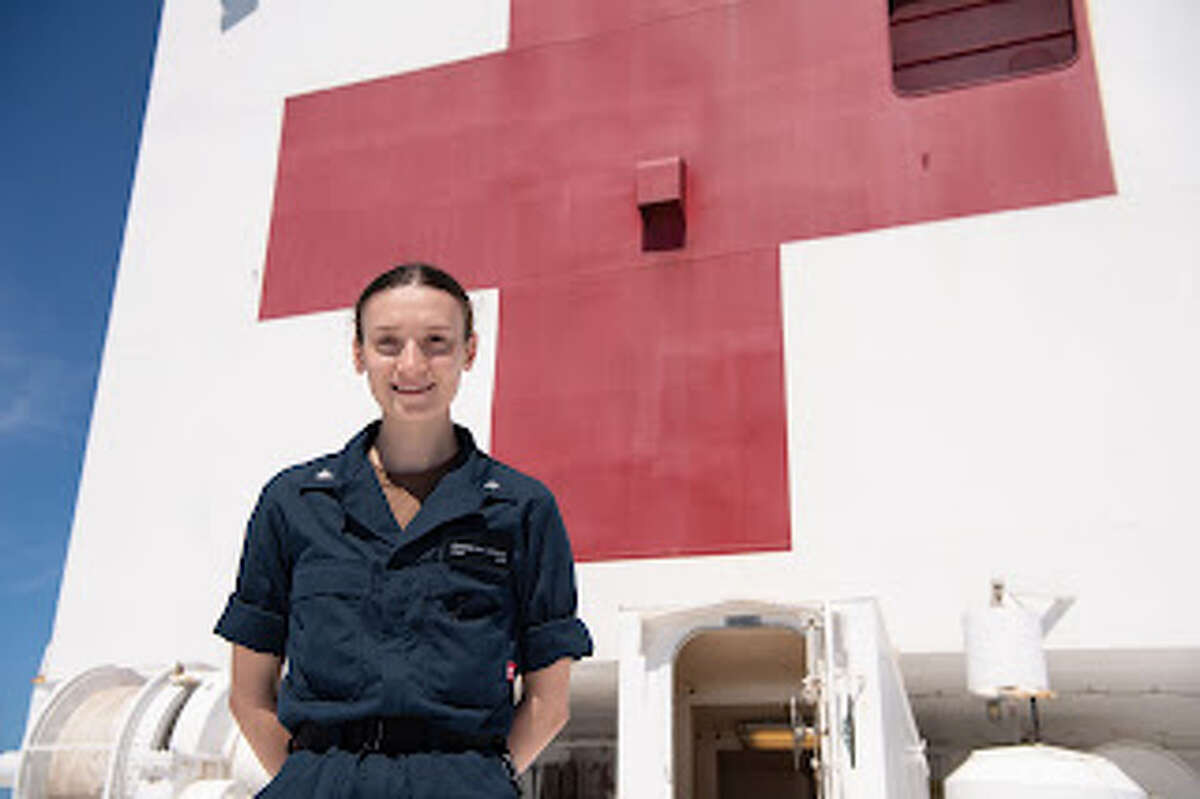 Harbor Beach native Gabriella Cooper, who is a hospital corpsman with the United States Navy. She is participating in this year's Pacific Partnership, which provides humanitarian relief in the Western Pacific and Oceania.