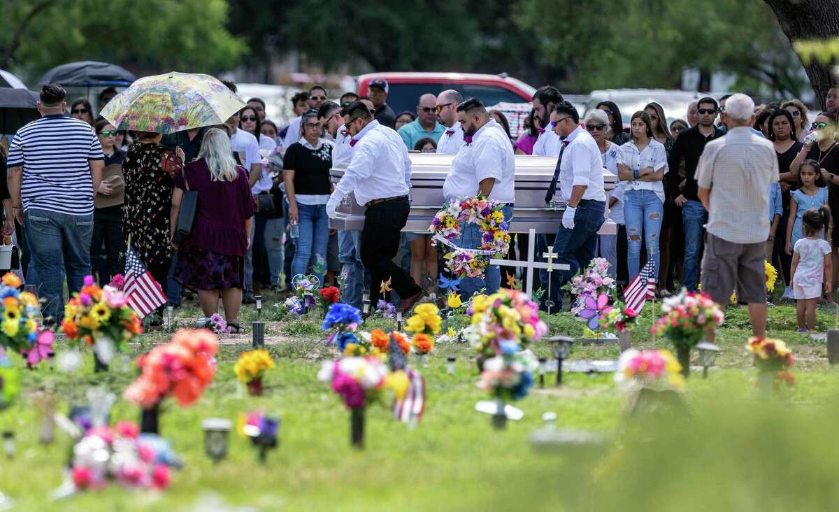 Amerie Jo Garza, one of 19 children and two adults killed at Robb Elementary on May 24 by an 18-year-old gunman with an assault rifle, was the first of the victims to be buried.
