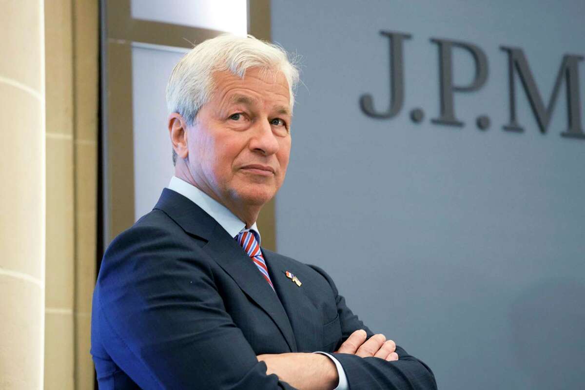 JP Morgan Chase CEO Jamie Dimon attends the inauguration the new French headquarters of the bank in Paris on June 29, 2021.