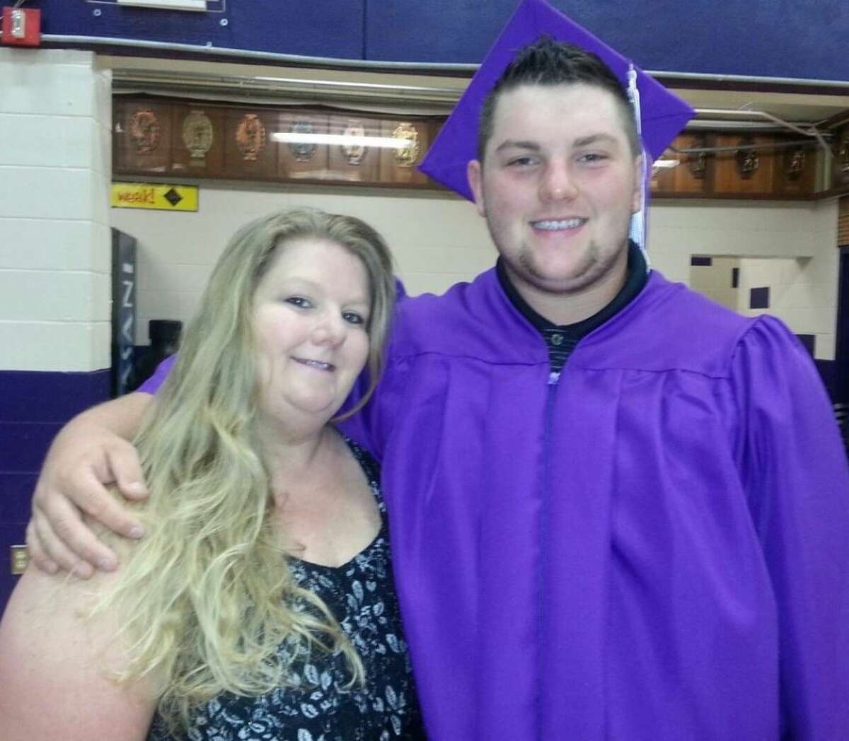 Austin McEwen, right, is pictured with his mother, Alice. Austin McEwen died in the Dec. 10, 2021 Amazon building collapse in Edwardsville. 