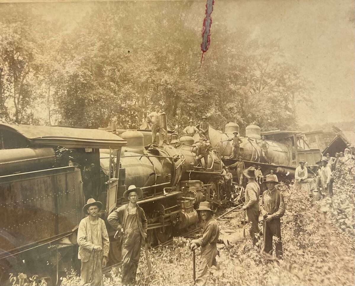 The History Taskforce of Montgomery County recently finished the digitizing of a large collection of history documents from Bessie Price Owen. Owen died in 2004, but the many photos, documents, wills, cattle brands and more were passed on to her niece, Catherine. A photo of a train wreck in Montgomery dated July 27, 1906.