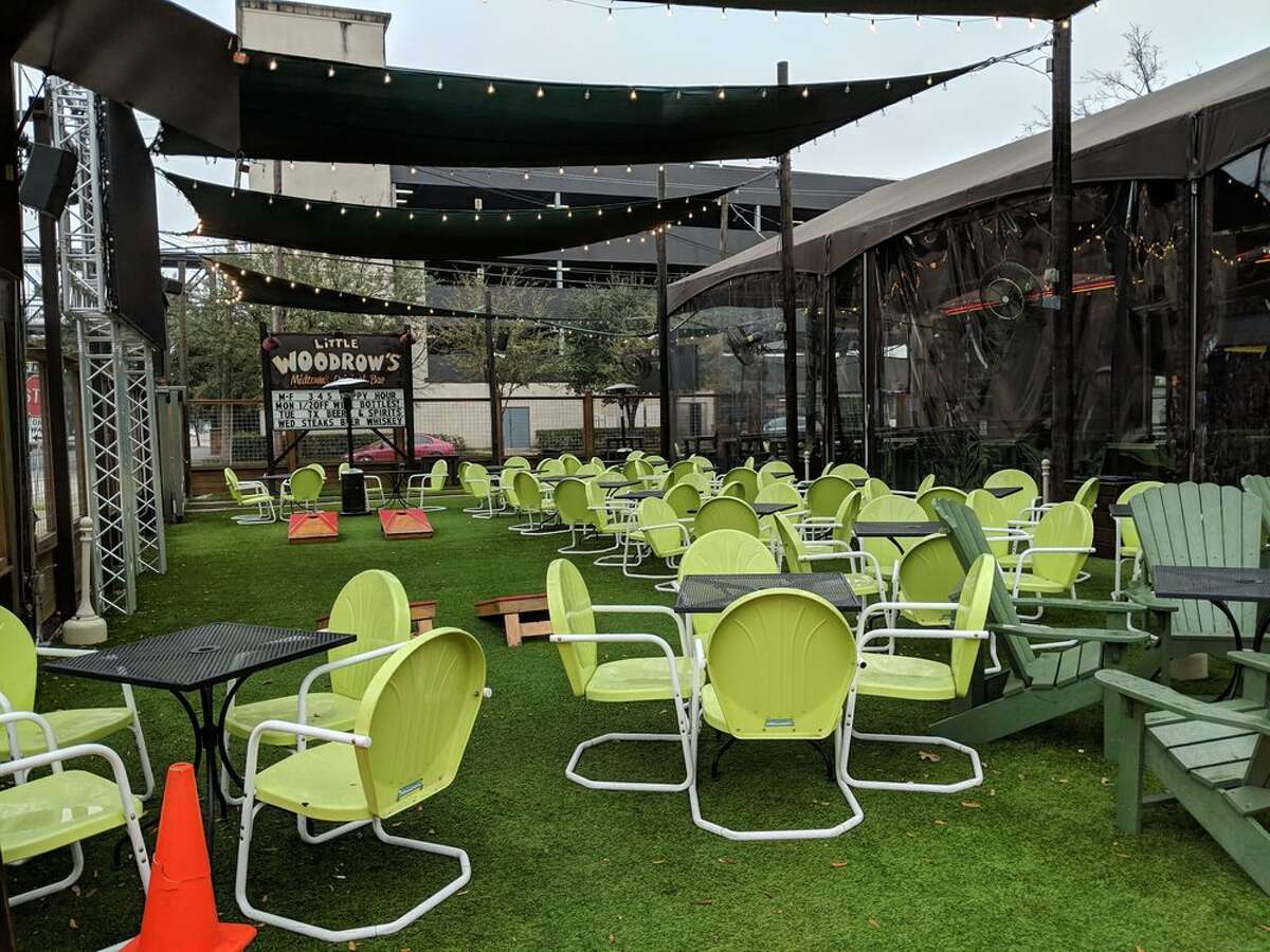 Find ample seating on the dog-friendly patio at Little Woodrow in Midtown.