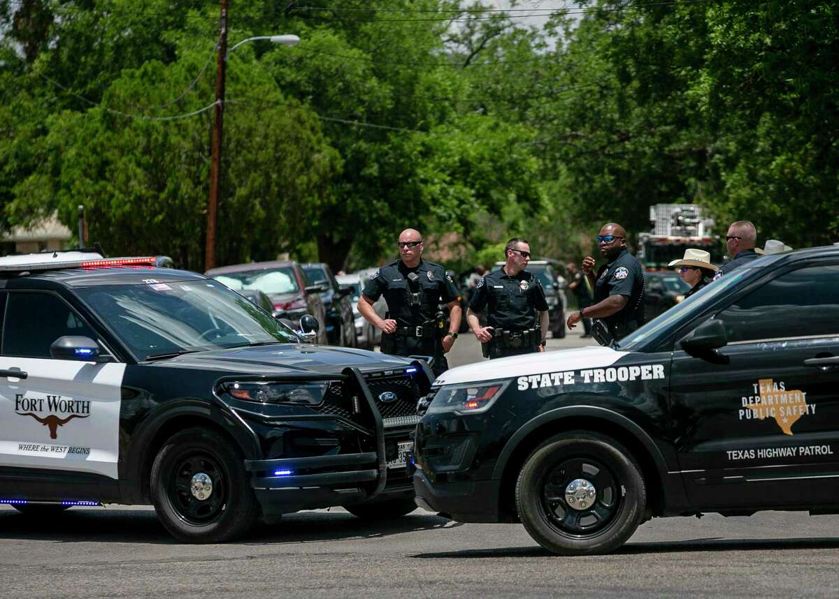 Police officers from across Texas have converged on Uvalde in the wake of the May 24 massacre at Robb Elementary School.