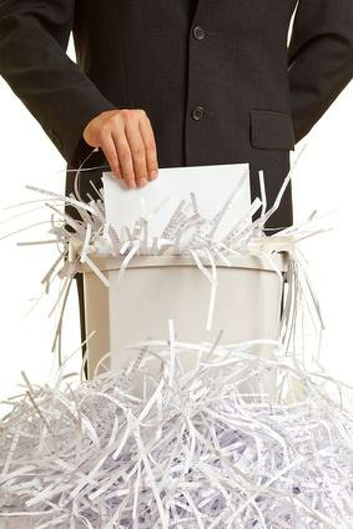 Shredding documents