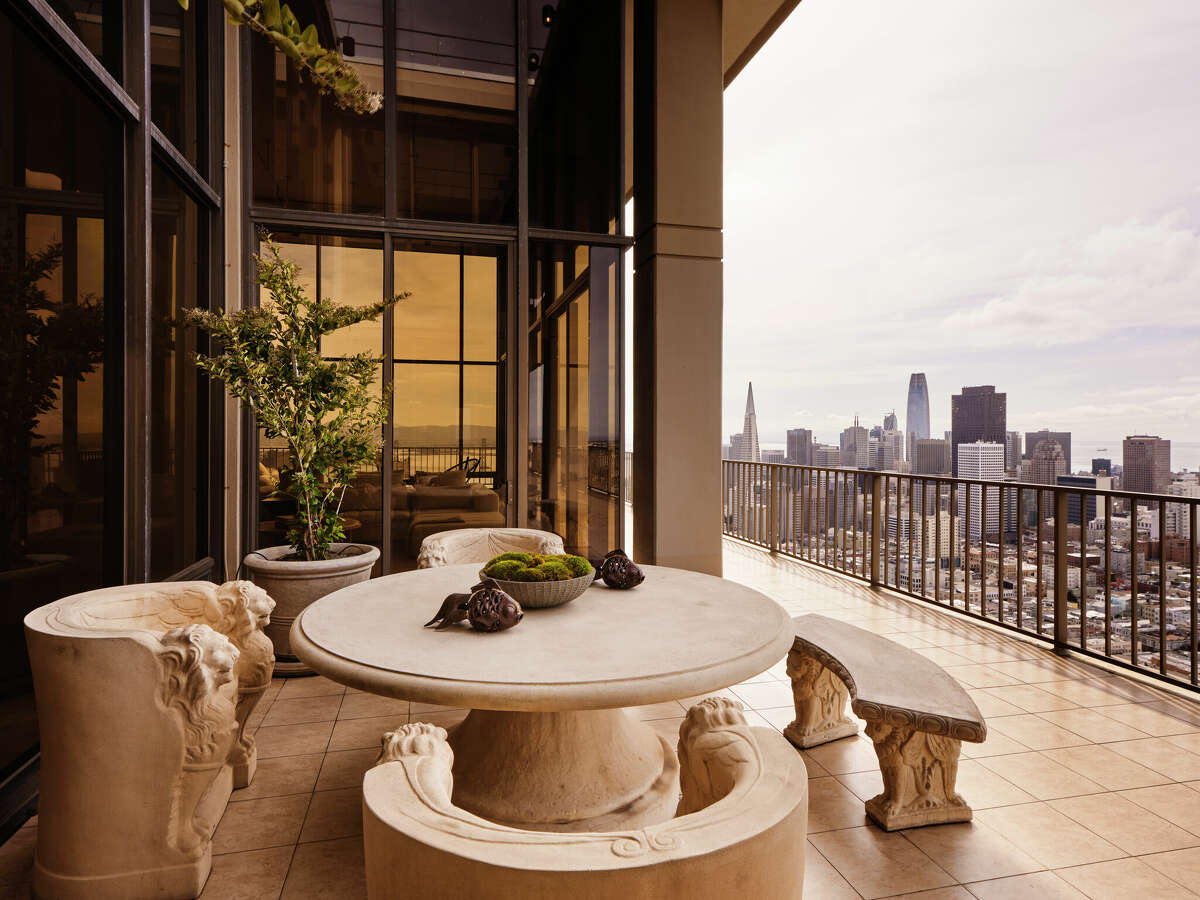 This deck off the south penthouse brings the city views to the table. 