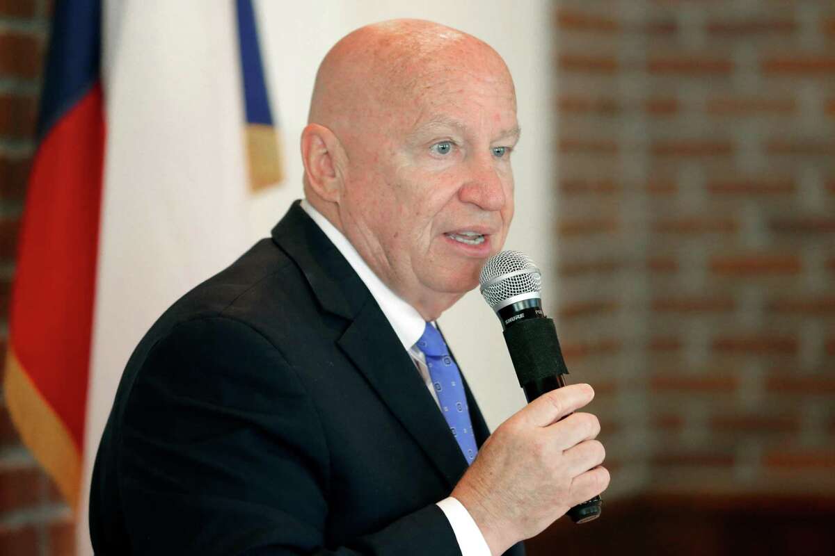 Rep. Kevin Brady give remarks during the annual military academy send-off breakfast to celebrate students from across the 8th Congressional District who will be attending a Military Service Academy or Prep School at the Black Walnut Cafe on Saturday in The Woodlands.