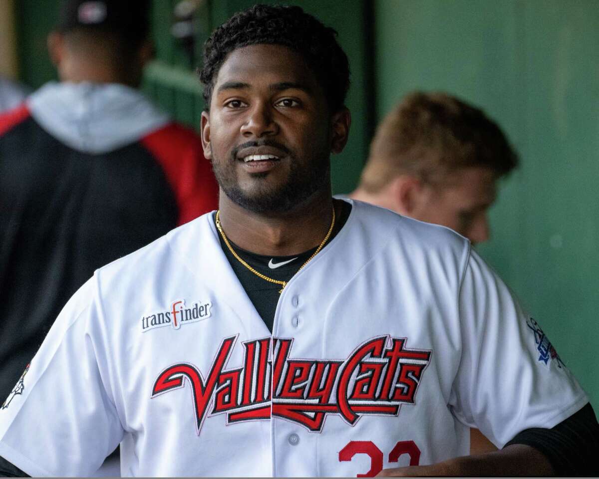 Tri-City ValleyCats pitcher Kumar Rocker during a Frontier League game against the Trois-Rivieres Aigles at Joseph L. Bruno Stadium on the Hudson Valley Community College in Troy, NY, on Saturday, June 4, 2022. (Jim Franco/Special to the Times Union)