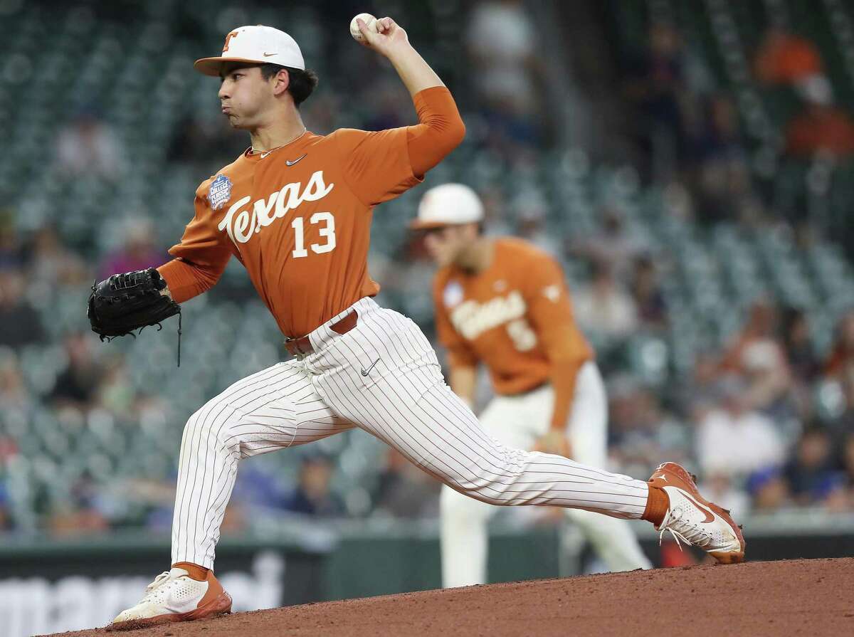 Texas lefthander Lucas Gordon allowed one run on nine hits with six strikeouts in 51/3 innings in Saturday’s victory over Louisiana Tech.