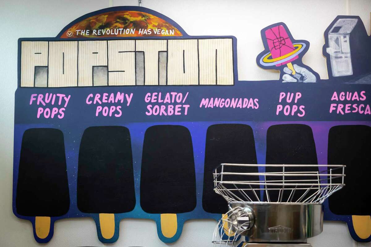 The menu board waits for flavors to be filled in at the soon-to-open storefront for Popston popsicles in Second Ward on Sunday, June 5, 2022.