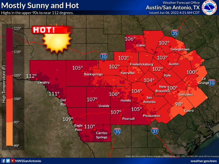 Record-breaking and dangerous heat in the forecast for San Antonio