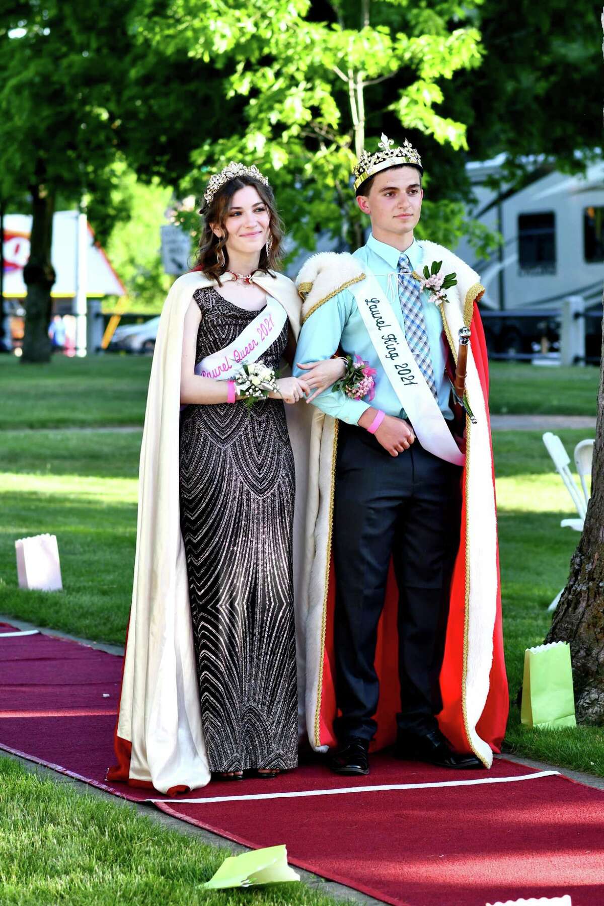 The Laurel Fesival in Winsted wrapped up with a Laurel Ball and crowning of this year's Laurel Queen and King. The event was held Saturday June 4, 2022 at East End Park. Pictured are 2021 winners Rebecca Dowling and Caleb Goodell.