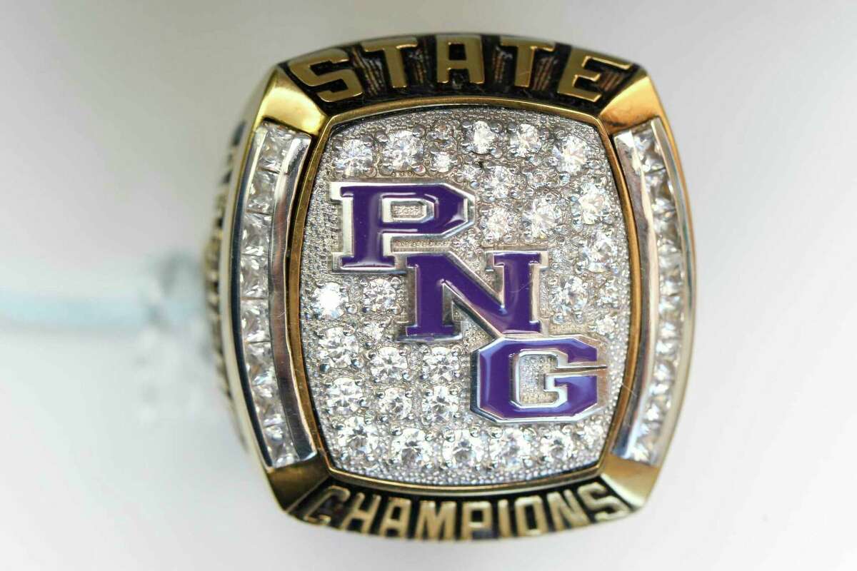 A look at PN-G's state title ring, which was won in 2017. 