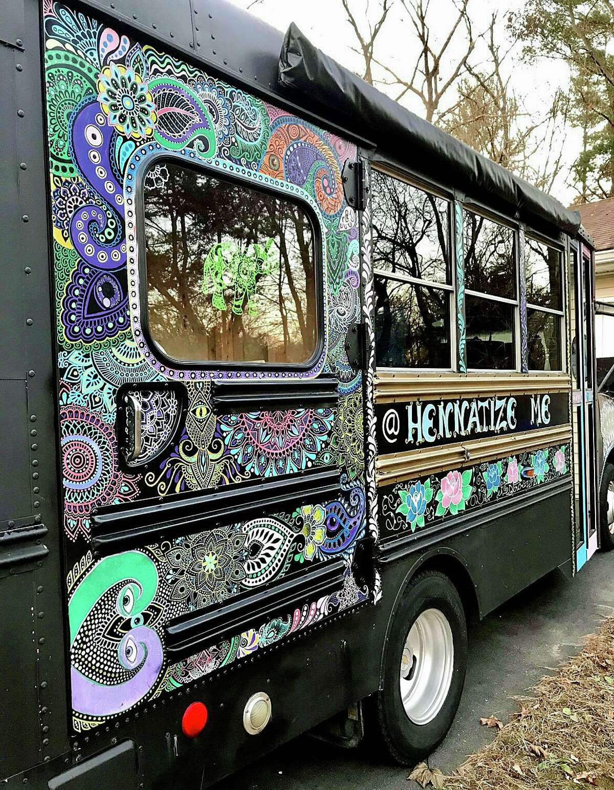 Hennatize Me truck, which will be offering henna tattoos at the Imagine New Age Free Festival in Branford on Sunday, June 12.