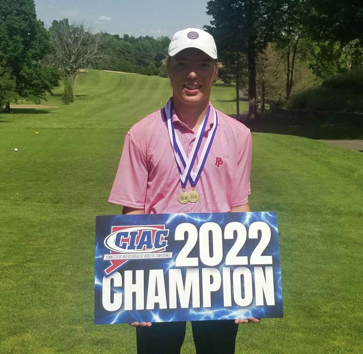Mike Rothberg shot a 2-under-par 69 at Stanley Golf Course in New Britain to earn medalist laurels at the CIAC Division I state championship boys golf meet June 6, 2022.
