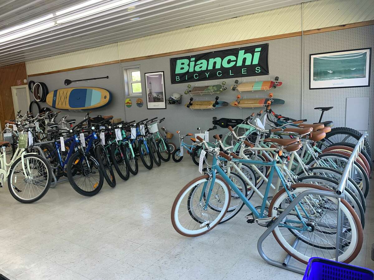 Coastline Cycles in Frankfort offers a variety of bikes in all styles: cruisers, urban style street bikes, mountain bikes, even e-bikes.