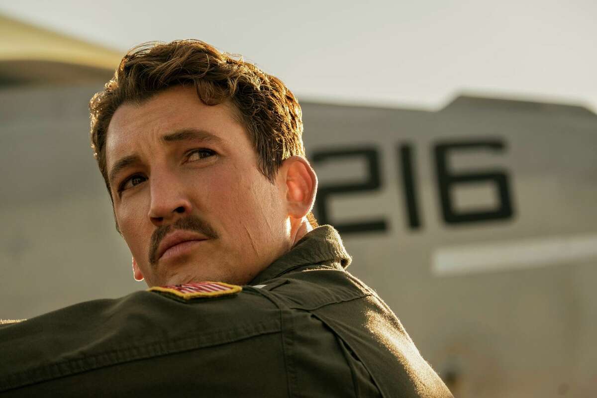 Miles Teller plays Lt. Bradley "Rooster" Bradshaw in "Top Gun: Maverick" from Paramount Pictures, Skydance and Jerry Bruckheimer Films.