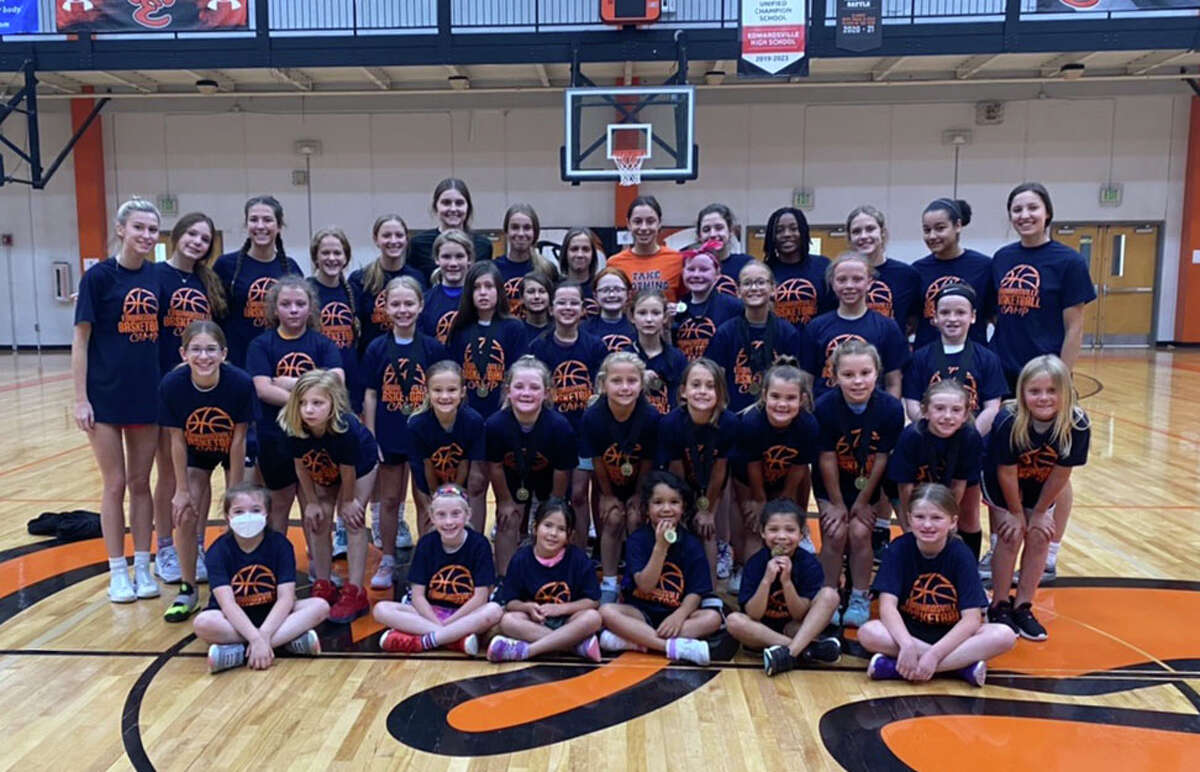 The Edwardsville High School girls basketball program hosted a summer camp recently inside Lucco-Jackson Gymnasium. Current and former players helped run the camp.