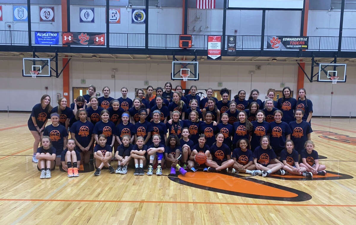 The Edwardsville High School girls basketball program hosted a summer camp recently inside Lucco-Jackson Gymnasium. Current and former players helped run the camp.