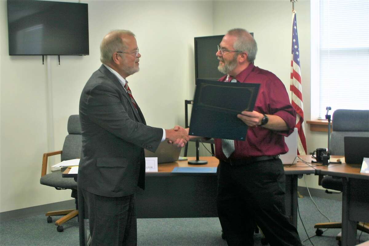 Retiring Judge Scott Hill-Kennedy was recognized for his years of service to Osceola County during the board of commissioners' meeting this week. He has presided over the 49th Circuit Court in Mecosta and Osceola counties since 2005.