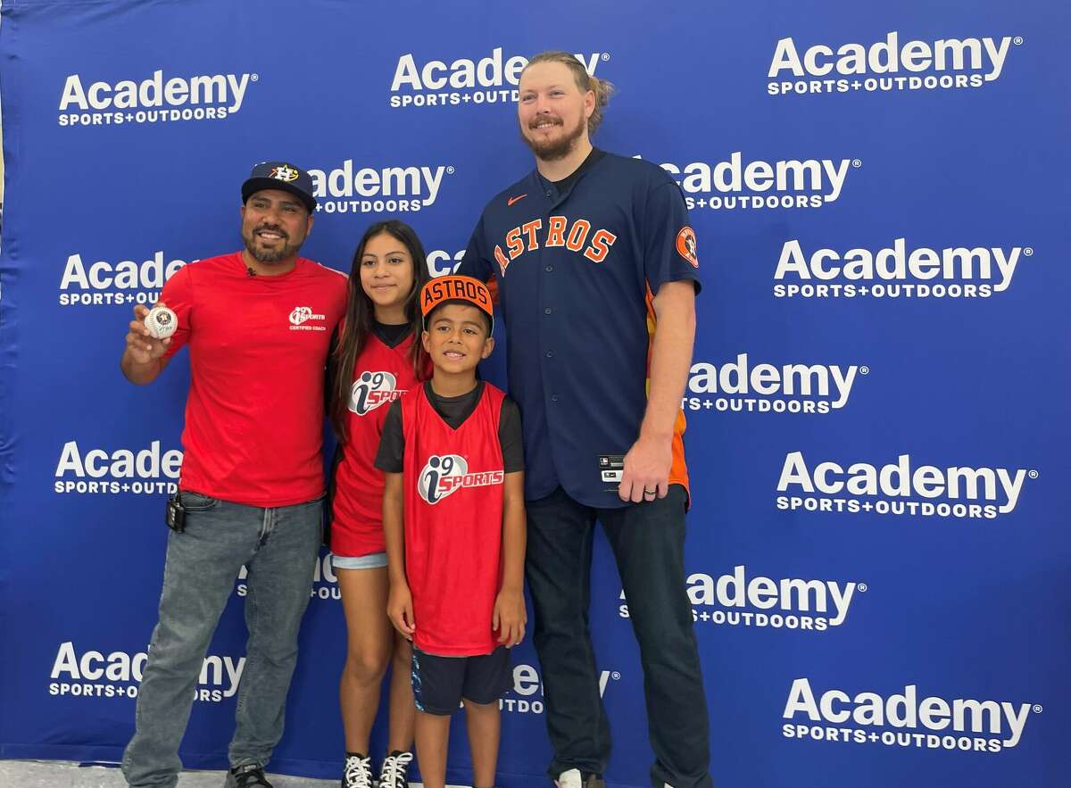 Houston Astros relief pitcher Ryne Stanek teamed up with Academy Sports and Outdoors to give away shopping sprees to select dads for Father's Day on June 7, 2022.