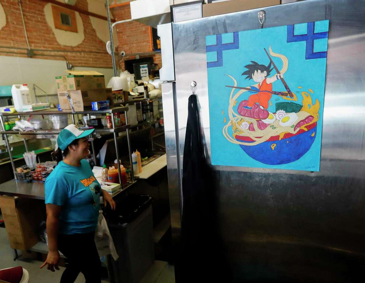 Dragon Bowl C, a new noodle bar in downtown Conroe, is seen, Tuesday, June 7, 2022. The restaurant is located between The Corner Pub and Shepherd's Barbeshop on Simonton Street. San Cheng and his family also owns Taste the Asian food truck which is at The Table at Madeley.