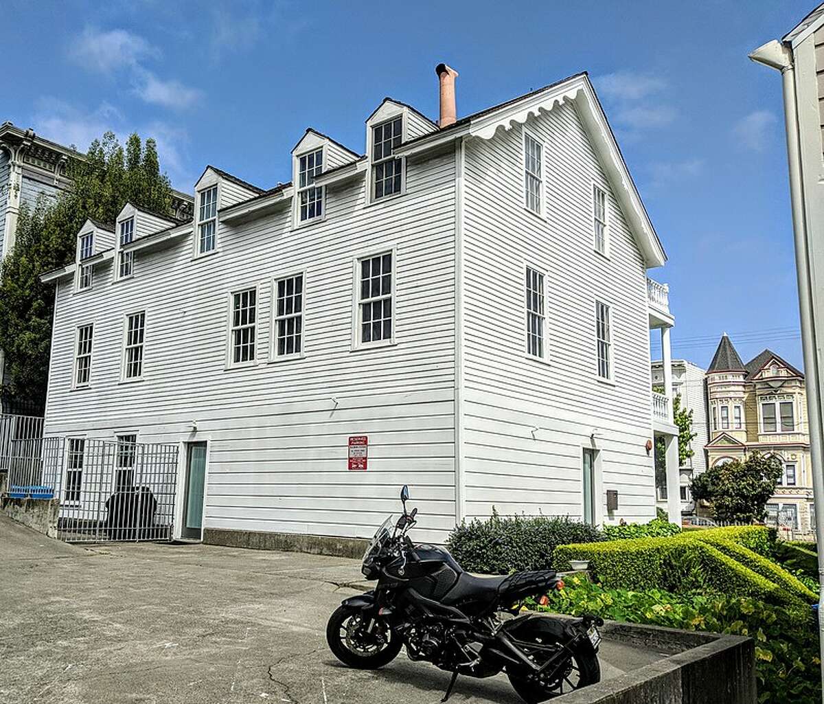 The Abner Phelps House from the rear, 1111 Oak St., San Francisco