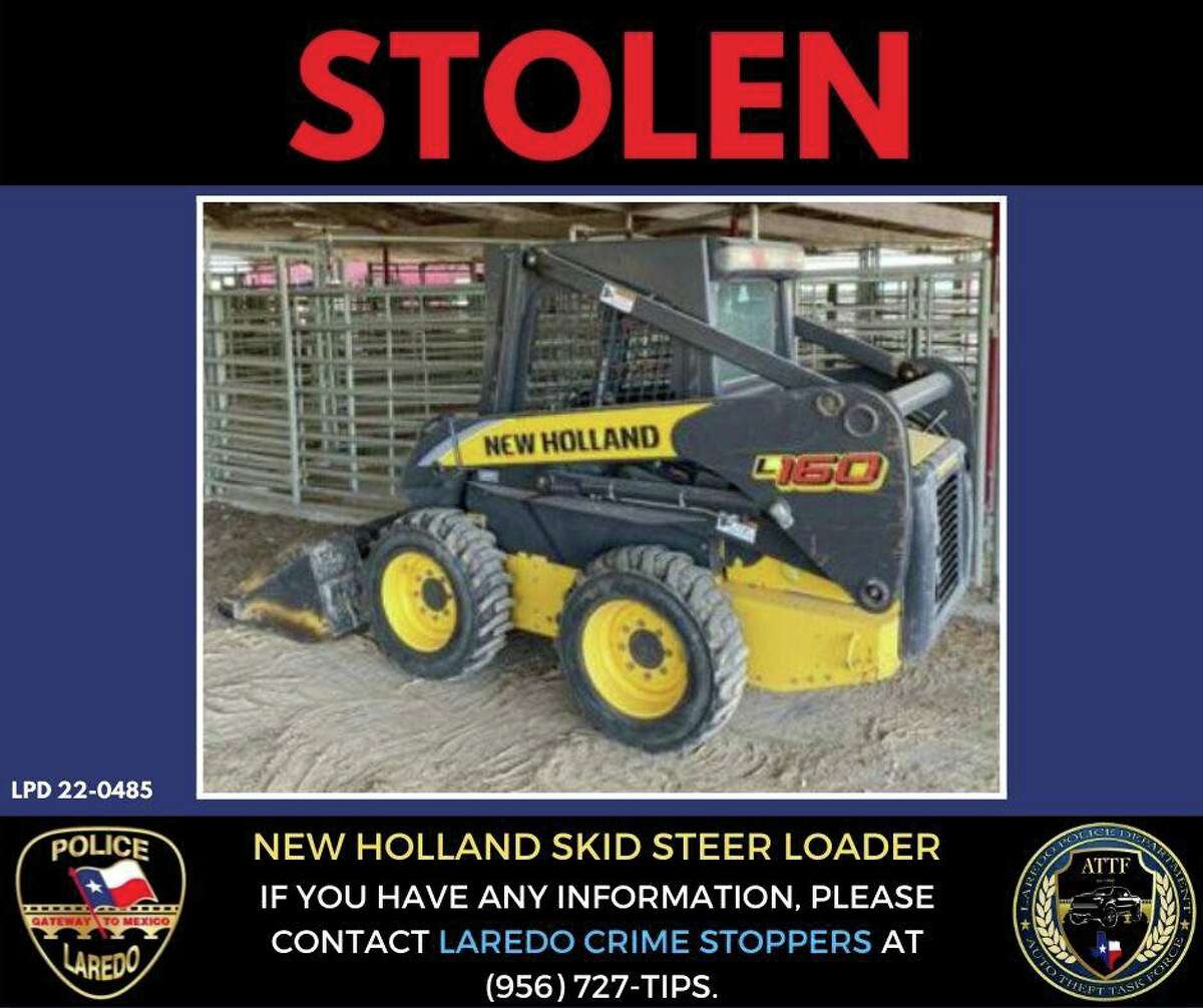 Laredo police need the community’s assistance to locate this heavy machinery reported stolen last month.