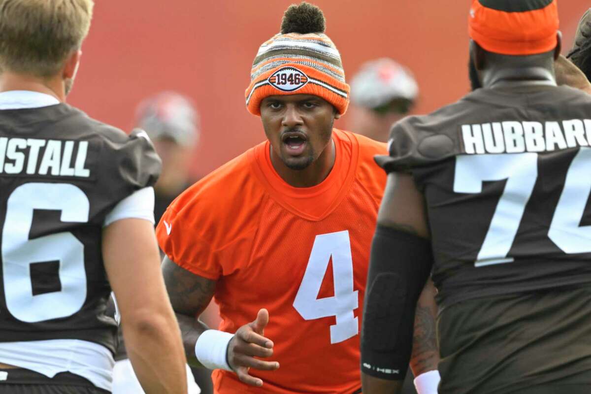 Deshaun Watson Wearing Cleveland Brown 1946 Shirt