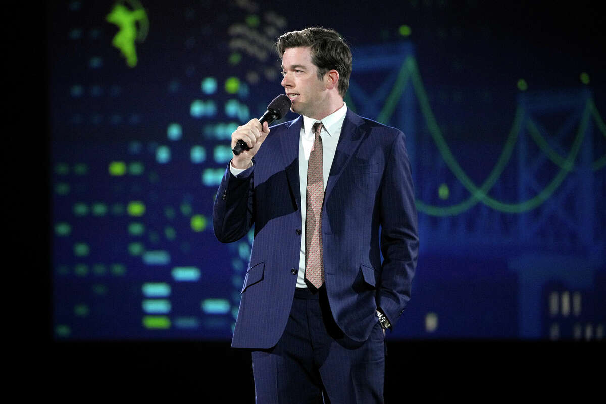John Mulaney performs onstage during the Robin Hood Benefit 2022 at Jacob Javits Center on May 09, 2022 in New York City. 
