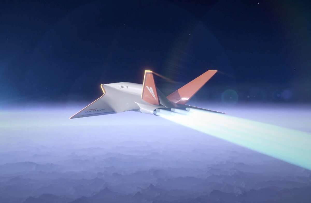 A rendering of Venus Aerospace's Stargazer hypersonic space plane.