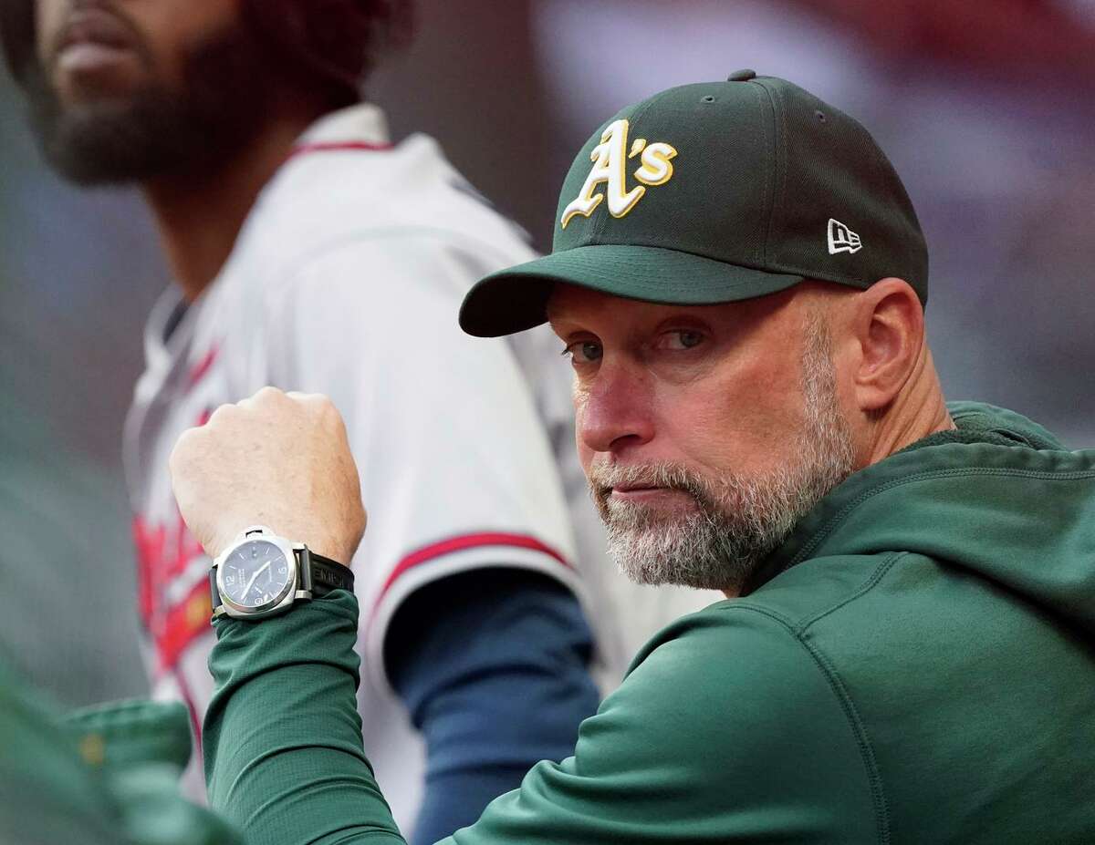Manager Mark Kotsay saw the A’s lose an early lead before Oakland lost the game in Atlanta.