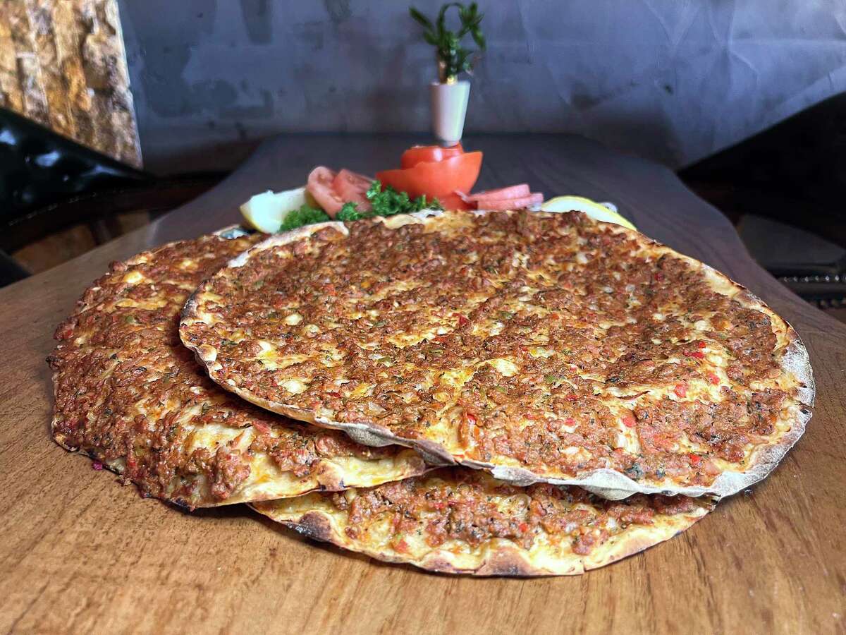 The Turkish pizza-style flatbread called lahmacun is available only on the last Sunday of the month at Chef’s Table Turkish Mediterranean Grill.