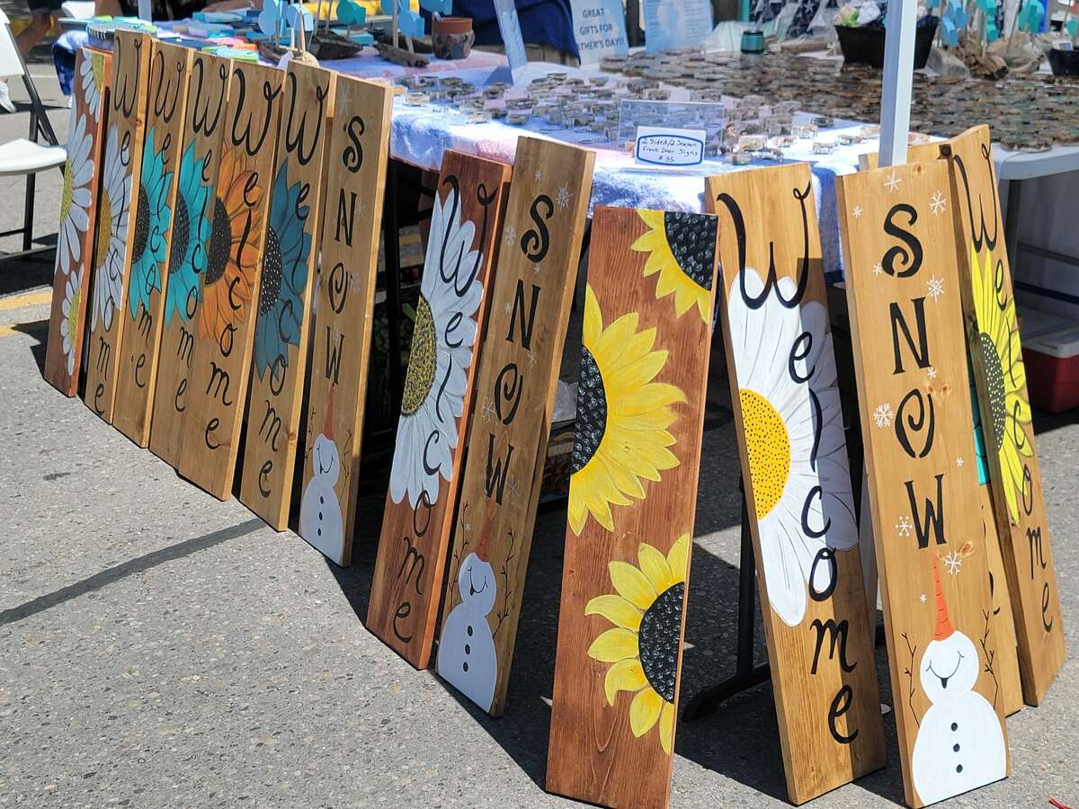 Hand-painted signs are one of the many crafts that have been sold at the Frankfort Craft Fair, which will be held on June. 18. 
