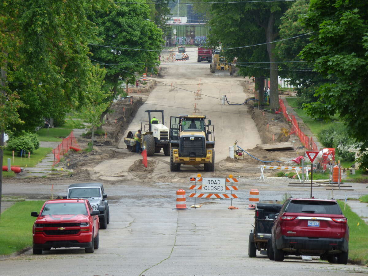 Construction in Manistee's Maxwelltown area continues this week with the installation of a new sanitary sewer system. These improvements are part of the city's wet weather corrective action plan. 