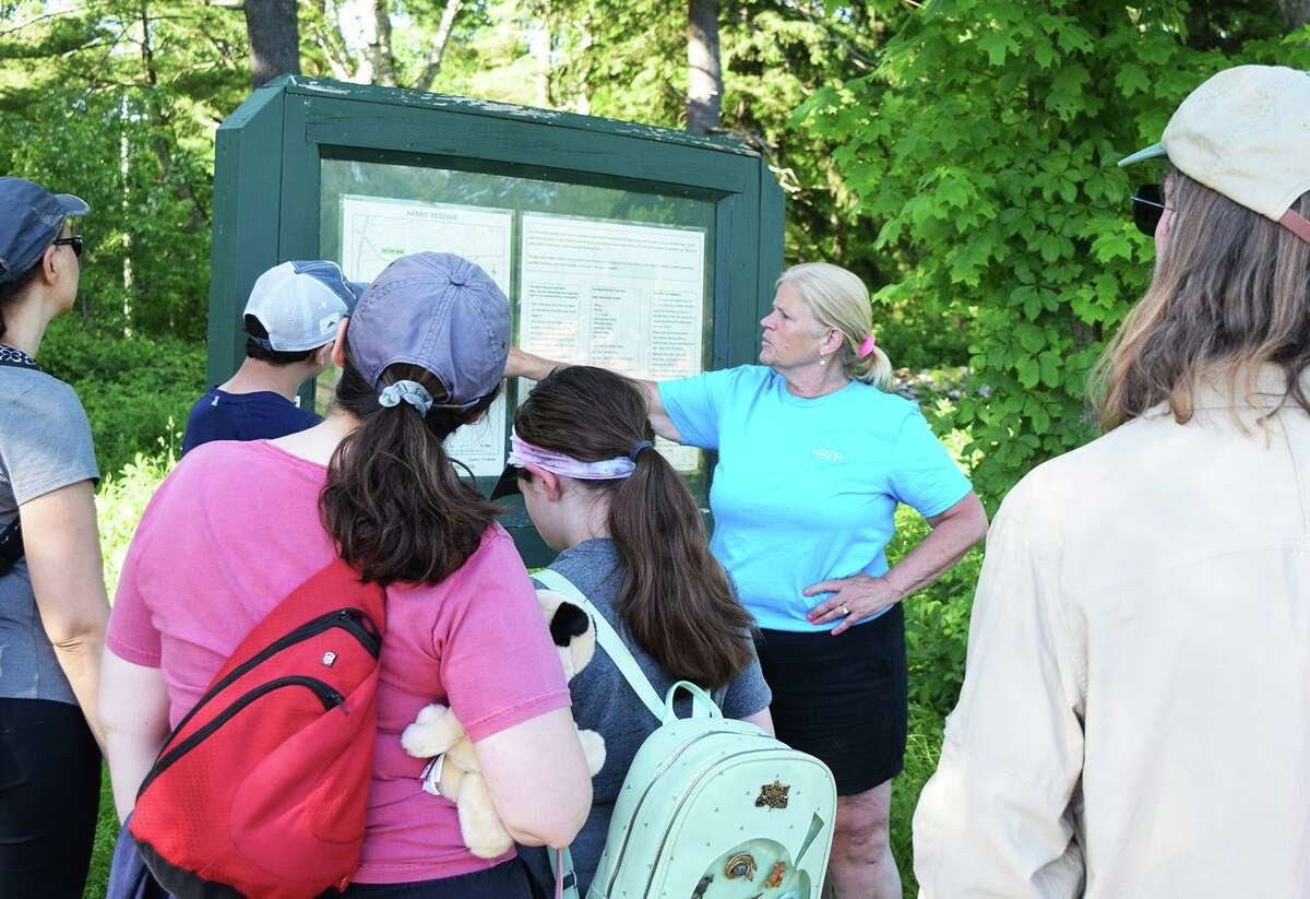 East Haddam area residents marked Connecticut Trails Day last weekend with a hike at the Harris Reserve.