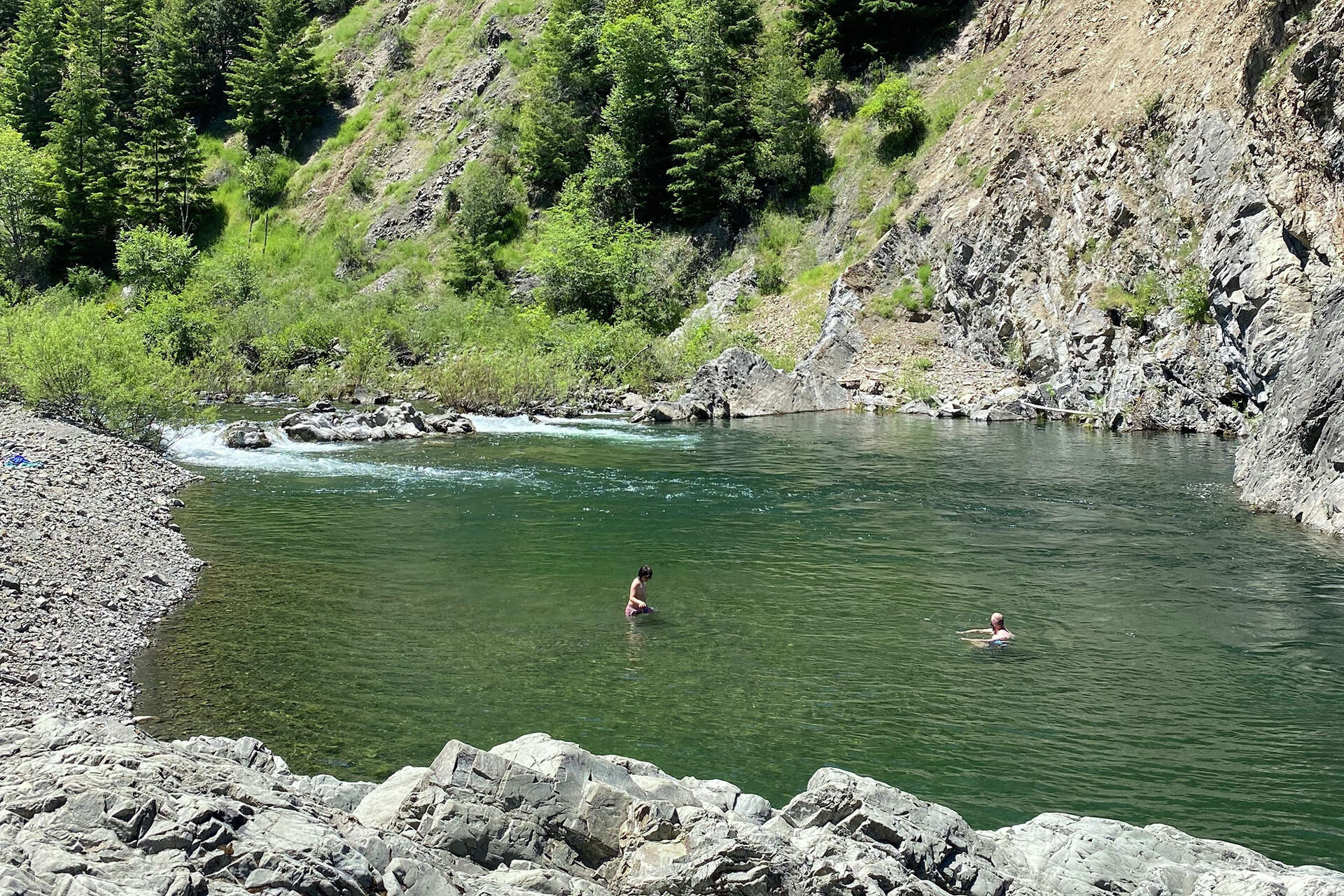 The swimming hole at Standish-Hickey State Recreation Area