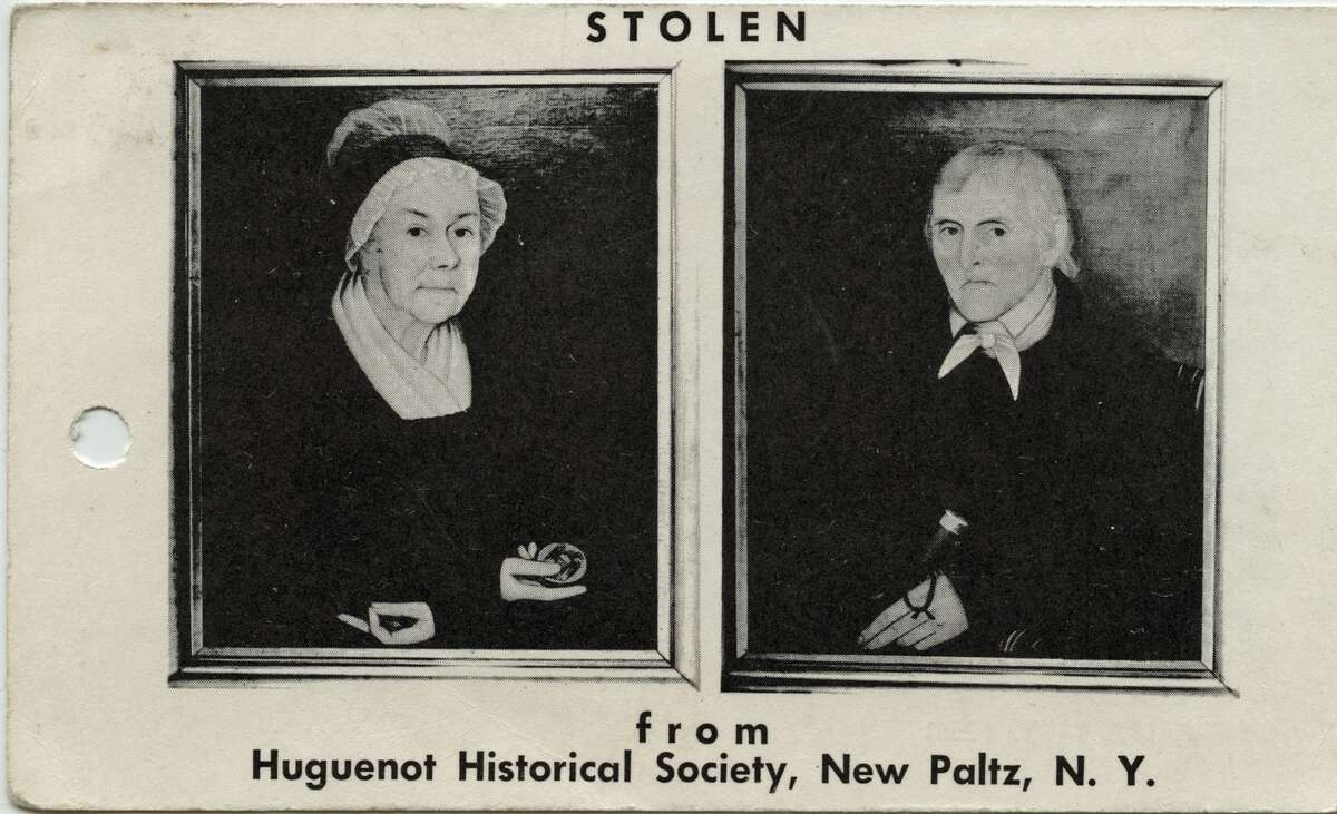 Portraits of Annatje Eltinge and  Dirck D. Wynkoop stolen from the Historic Huguenot Street building in New Paltz in 1972 and recovered 50 years later. 