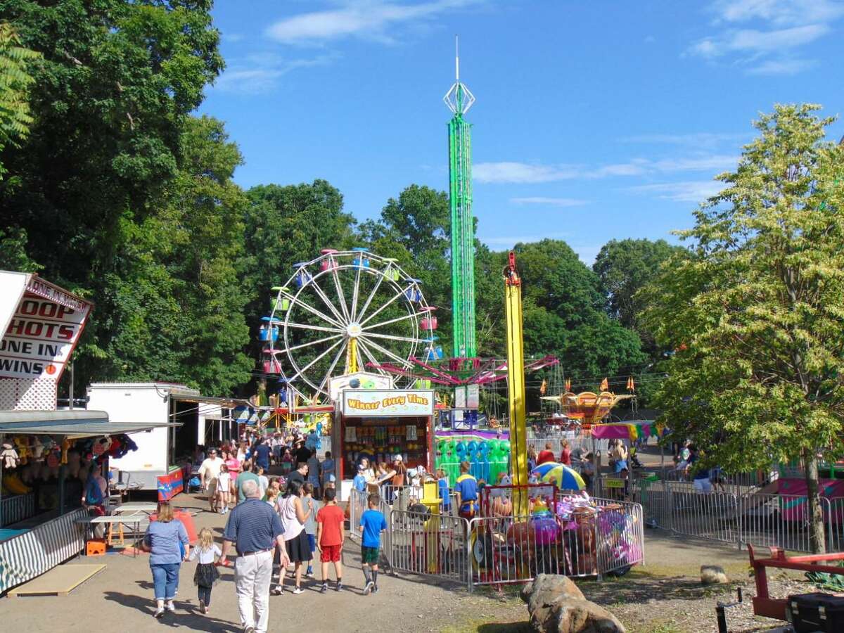 The Westport Woman’s Club’s tradition of its Yankee Doodle Fair will return on Thursday, from 6 to 10 p.m., June 17, from 6 to 10 p.m., June 18 from 1 to 10 p.m. and June 19, from 1 to 5 p.m. A photo for the event is shown.