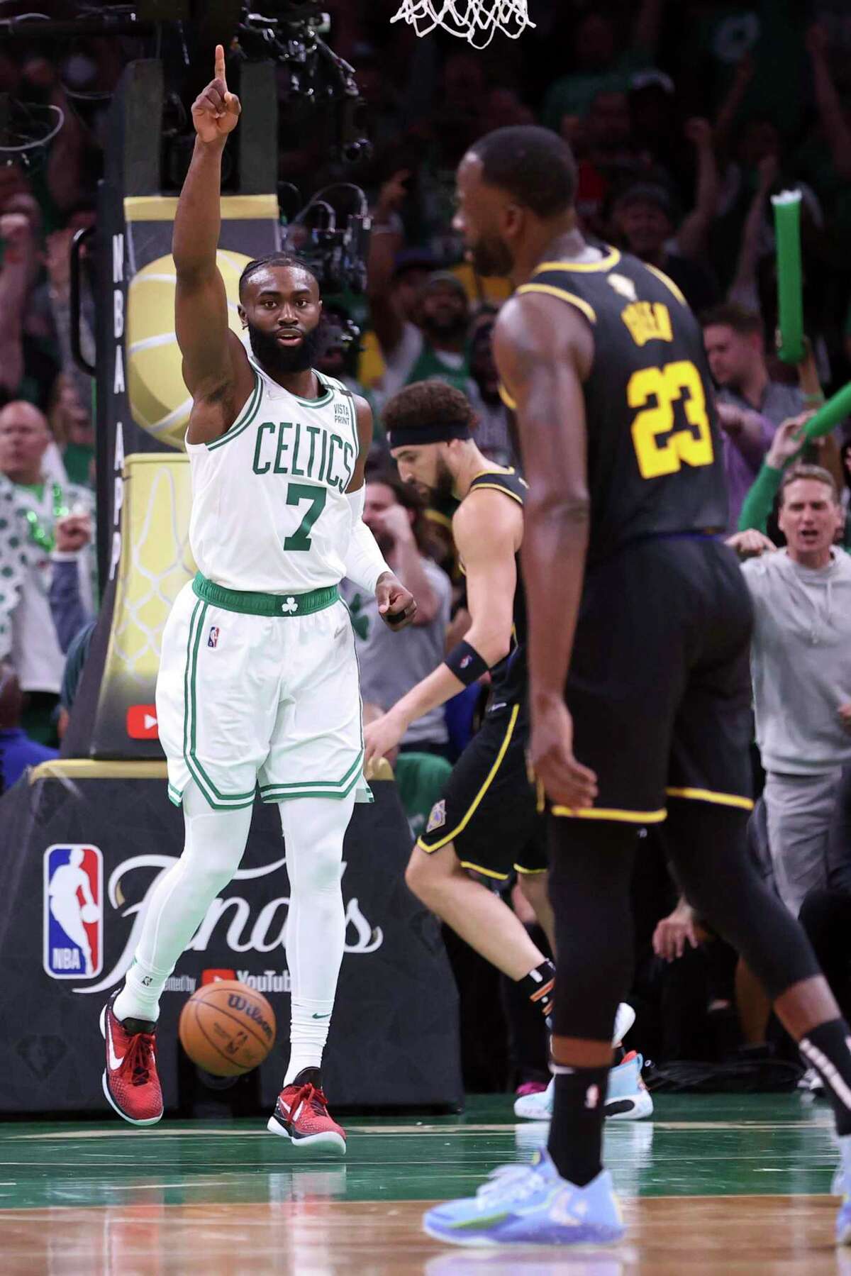 Jaylen Brown and the Celtics face Draymond Green and the Warriors in Game 4 of the NBA Finals in Boston at 6 p.m. Friday (Channel 7, Channel 10/95.7).