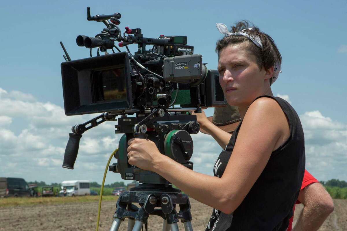 This image released by Netflix shows Rachel Morrison on the set of the film "Mudbound." Morrison was the first woman nominated for an Oscar for best cinematography. Beginning Friday, Lincoln Center will feature 36 films shot by 23 female cinematographers as part of a two-week series, “The Female Gaze." (Steve Dietl/Netflix via AP)