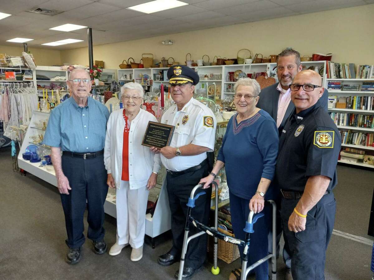 Winsted police honor auxiliary thrift shop for longtime support