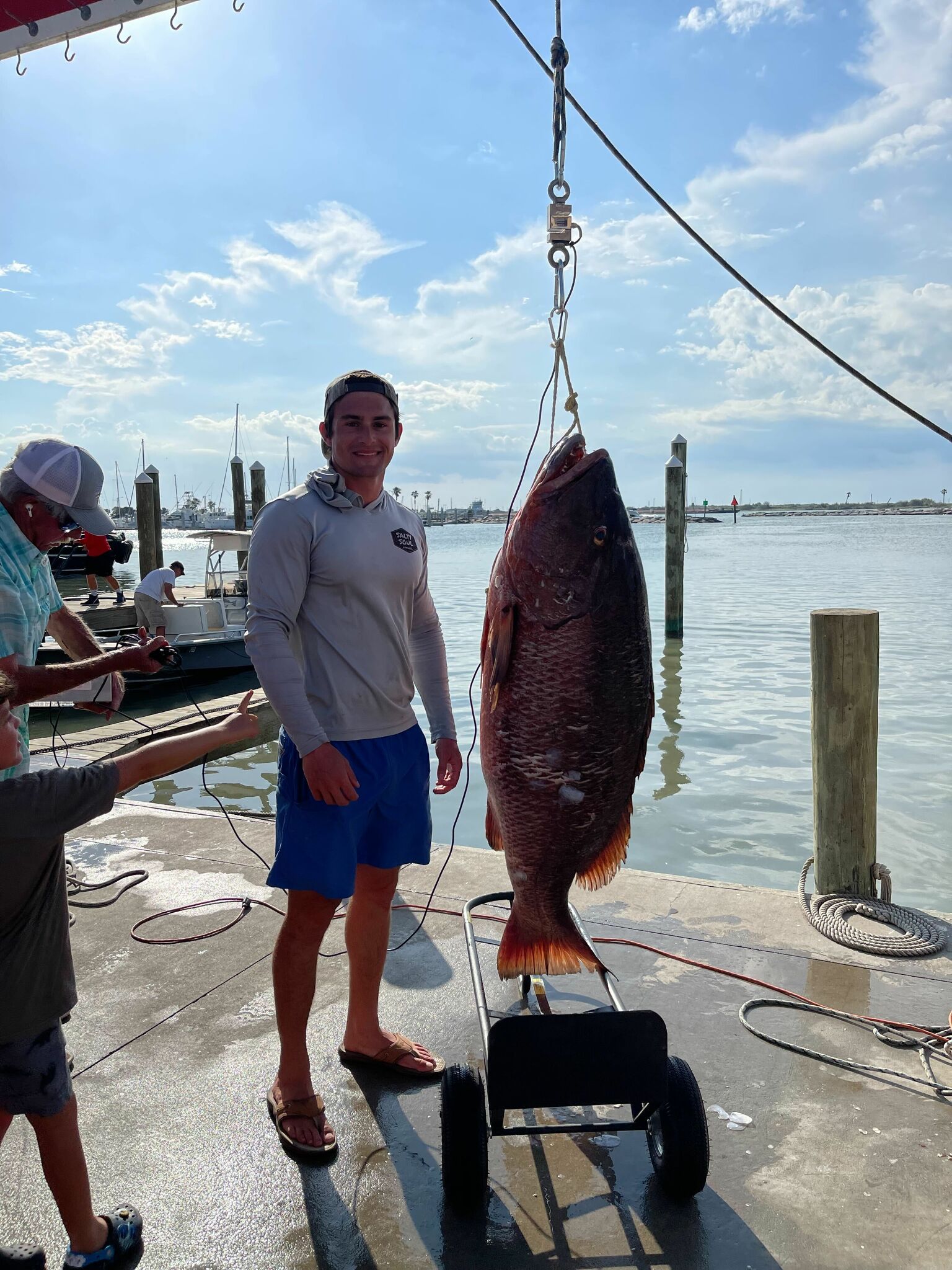 Likely World Record Over 100-Pound Pacific Cubera Snapper Caught